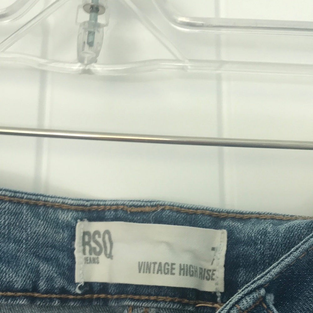 High Rise Denim Shorts - Picture 2 of 4